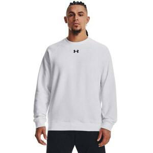 Under Armour Pánská mikina Rival Fleece Crew white XXL, Bílá