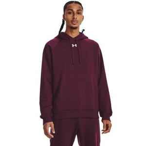 Under Armour Pánská mikina Rival Fleece Hoodie dark maroon XL