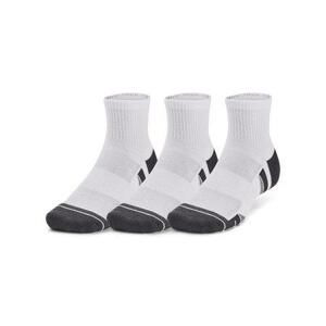 Under Armour Unisex ponožky Performance Tech 3pk Qtr white M, Bílá