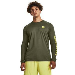 Under Armour Pánské tričko Tech Prt Fill LS marine od green XL