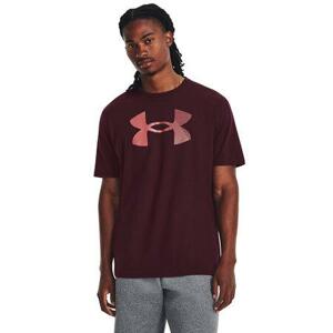 Under Armour Pánské bavlněné tričko Big Logo Fill SS dark maroon 3XL, XXXL