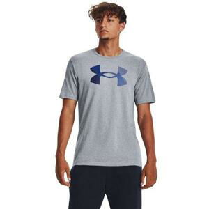 Under Armour Pánské bavlněné tričko Big Logo Fill SS steel light heather S