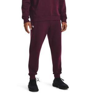 Under Armour Pánské tepláky Rival Fleece Joggers dark maroon XL