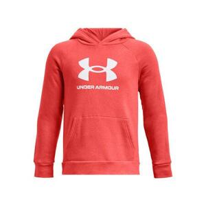 Under Armour Chlapecká mikina Rival Fleece BL Hoodie venom red YM, 137, –, 150