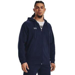 Under Armour Pánská mikina Rival Fleece FZ Hoodie midnight navy L, Tmavě, modrá