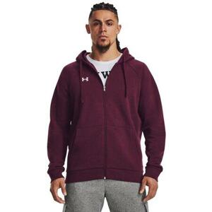 Under Armour Pánská mikina Rival Fleece FZ Hoodie dark maroon M