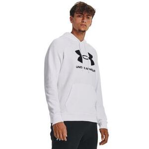 Under Armour Pánská mikina Rival Fleece Logo HD white L, Bílá