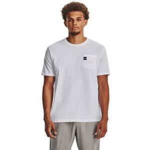 Under Armour Pánské tričko Elevated Core Pocket SS white XXL, Bílá