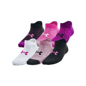 Under Armour Dětské ponožky Yth Essential No Show 6pk mystic magenta M, 40 - 42