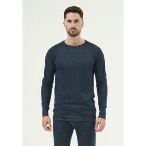 Whistler Pánské termo prádlo z vlny merino Bradley M Merino Wool Baselayer Top navy blazer L