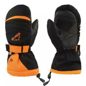 Eska Dětské lyžařské/zimní rukavice Lux Shield Mitt black/orange L, Černá / oranžová