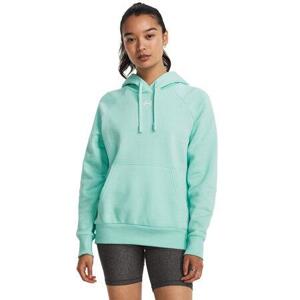 Under Armour Dámská mikina Rival Fleece Hoodie neo turquoise XS