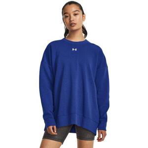 Under Armour Dámská oversize mikina Rival Fleece OS Crew royal M, Modrá