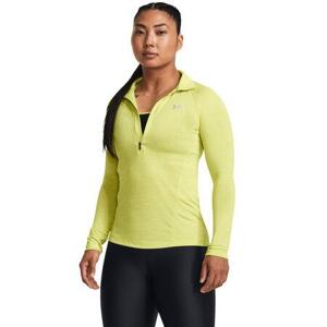 Under Armour Lehká dámská mikina New Tech 1/2 Zip - Twist lime yellow XS