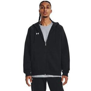 Under Armour Pánská mikina Rival Fleece FZ Hoodie black 3XL, Černá, XXXL