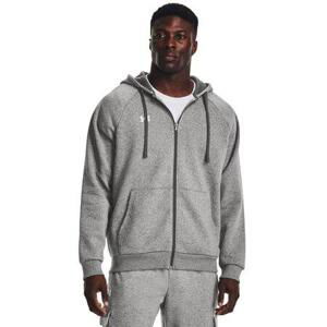 Under Armour Pánská mikina Rival Fleece FZ Hoodie castlerock light heather 3XL, XXXL