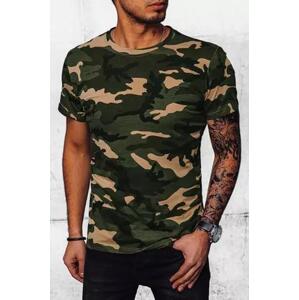 Dstreet RX5034 XXL pánské camo khaki tričko