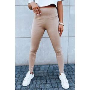 Dstreet Dámské legíny LOOK ME camel UY1620 L/XL, Velbloud