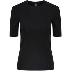 Pieces Dámské triko PCRUKA Slim Fit 17133700 Black L