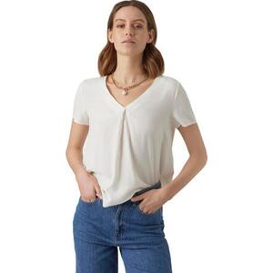 Vero Moda Dámské triko VMBRIT Loose Fit 10285552 Snow White L