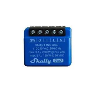 Shelly 1 Mini Gen3 - spínací modul 1x 8A (WiFi, Bluetooth)