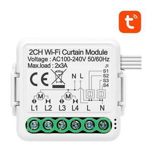 Modul inteligentního záclonového spínače WiFi Avatto N-CSM01-2 TUYA