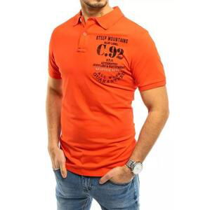 Dstreet Pánské korálové polo triko PX0460 XXL, Oranžová,