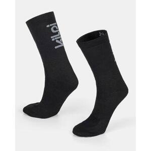 Kilpi Unisex cyklistické ponožky CYCLER-U Černá Velikost: 43, BLK