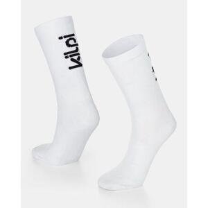 Kilpi Unisex cyklistické ponožky CYCLER-U Bílá Velikost: 35, WHT