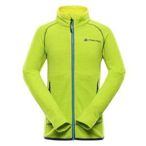 ALPINE PRO Dětská rychleschnoucí mikina ONNECO lime green 128-134, 128/134