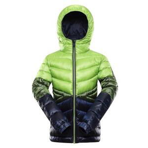 ALPINE PRO Dětská hi-therm bunda ROGO lime green 104-110, 104/110