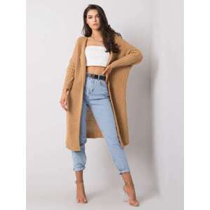 Fashionhunters OH BELLA CAMEL cardigan JEDNA VELIKOST