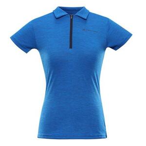 ALPINE PRO Dámské rychleschnoucí polo triko DONNA electric blue lemonade XS, Modrá