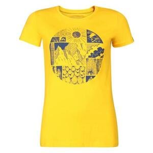 ALPINE PRO Dámské triko z organické bavlny ECCA spectra yellow varianta pb S-L, Žlutá