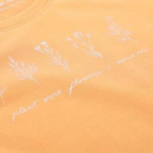 ALPINE PRO Dámské bavlnené triko NORDA peach varianta pb M, Oranžová