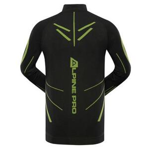 ALPINE PRO Pánské rychleschnoucí prádlo - triko SEAM black M-L, Černá