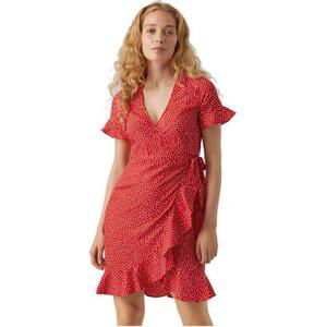 Vero Moda Dámské šaty VMHENNA Regular Fit 10286402 Goji Berry M