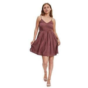 Vero Moda Dámské šaty VMHONEY Regular Fit 10220925 Rose Brown S