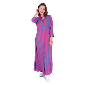 Y.A.S Dámské šaty YASSAVANNA Loose Fit 26022663 Fuchsia Purple M