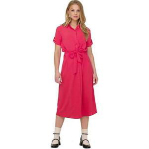 Jacqueline de Yong Dámské šaty JDYLION Regular Fit 15287297 Viva Magenta S