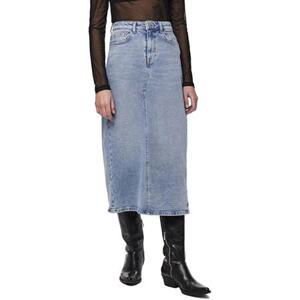 Pieces Dámská sukně PCBELLA 17147761 Medium Blue Denim M