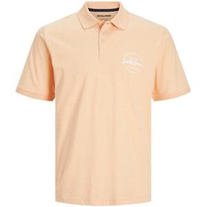 Jack&Jones Pánské polo triko JJFOREST Standard Fit 12248621 Apricot Ice XXL