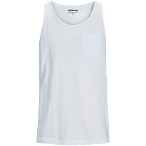 Jack&Jones Pánské tílko JORTAMPA Standard Fit 12252180 Bright White S