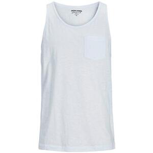 Jack&Jones Pánské tílko JORTAMPA Standard Fit 12252180 Bright White M