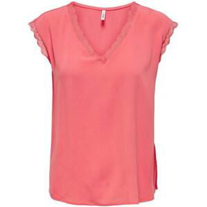 ONLY Dámské triko ONLJASMINA Regular Fit 15252241 Rose Of Sharon XL