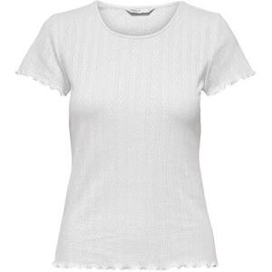 ONLY Dámské triko ONLCARLOTTA Tight Fit 15256154 White S