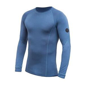 SENSOR MERINO AIR pánské triko dl.rukáv riviera blue Velikost: M