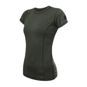 SENSOR MERINO AIR dámské triko kr.rukáv olive green Velikost: XL