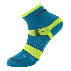 PROGRESS CYCLING socks 35-38 petrol/limetka, 3-5