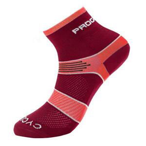 PROGRESS CYCLING socks 39-42 vínová/růžová, 6-8